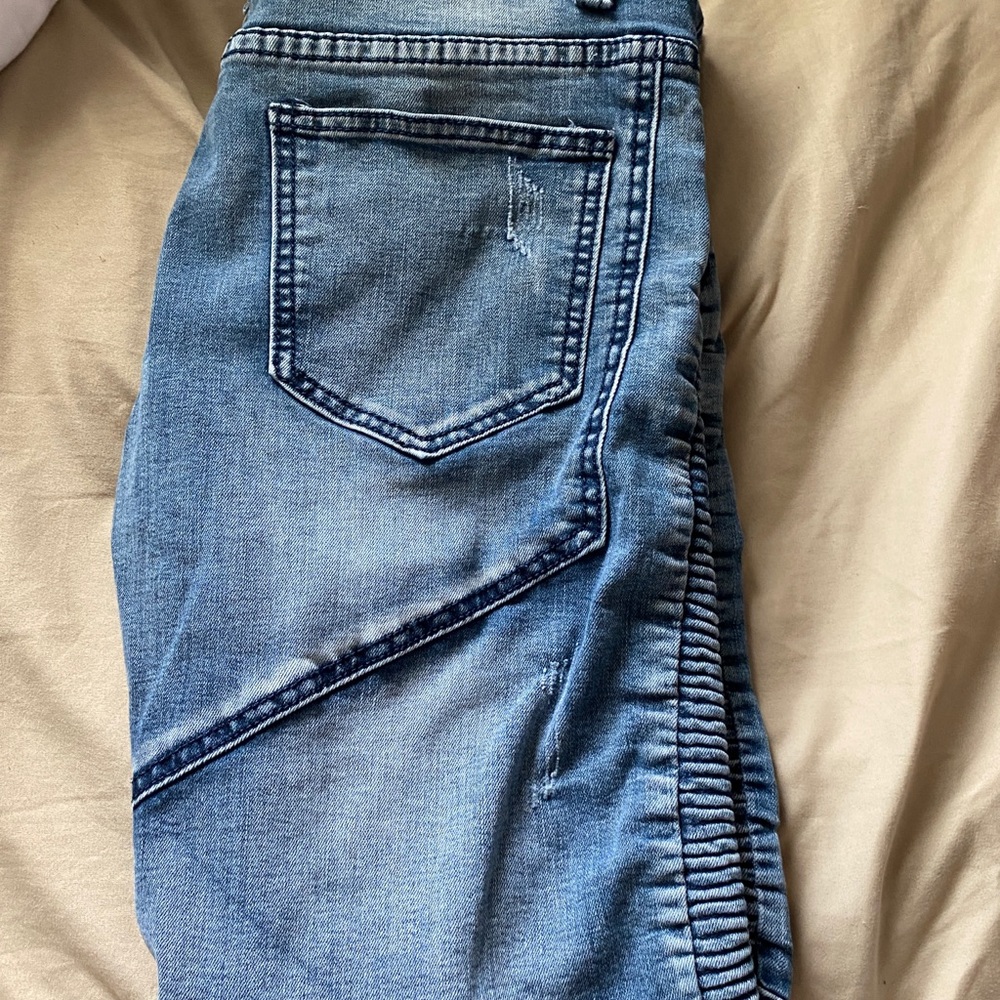 Biker jeans.
